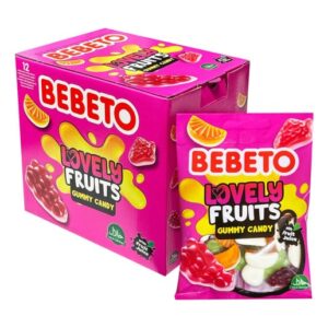 Bebeto Lovely Fruits Gummy Candy 2.82oz 12ct
